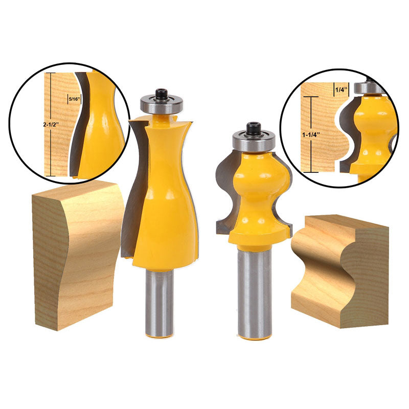 Flush Trim Template Router Bit Set