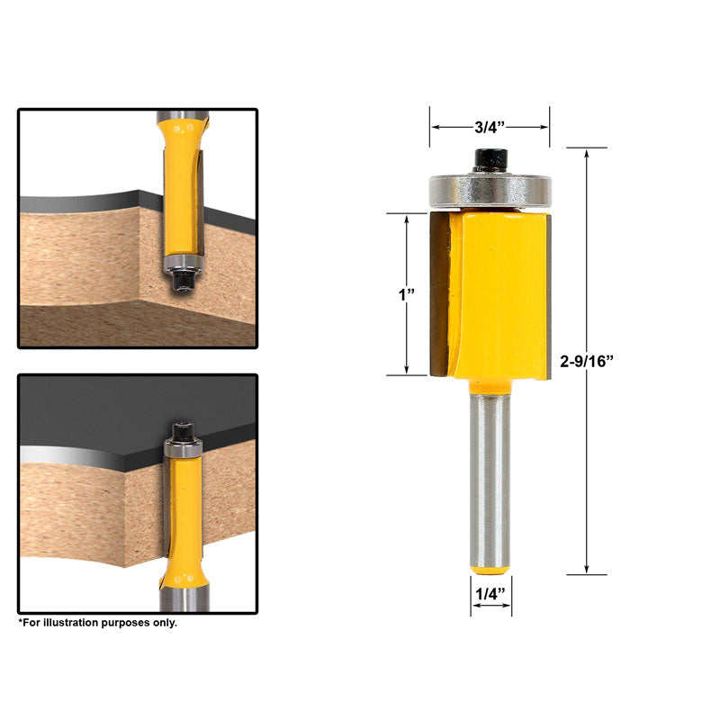 Flush Trim Template Router Bit Set