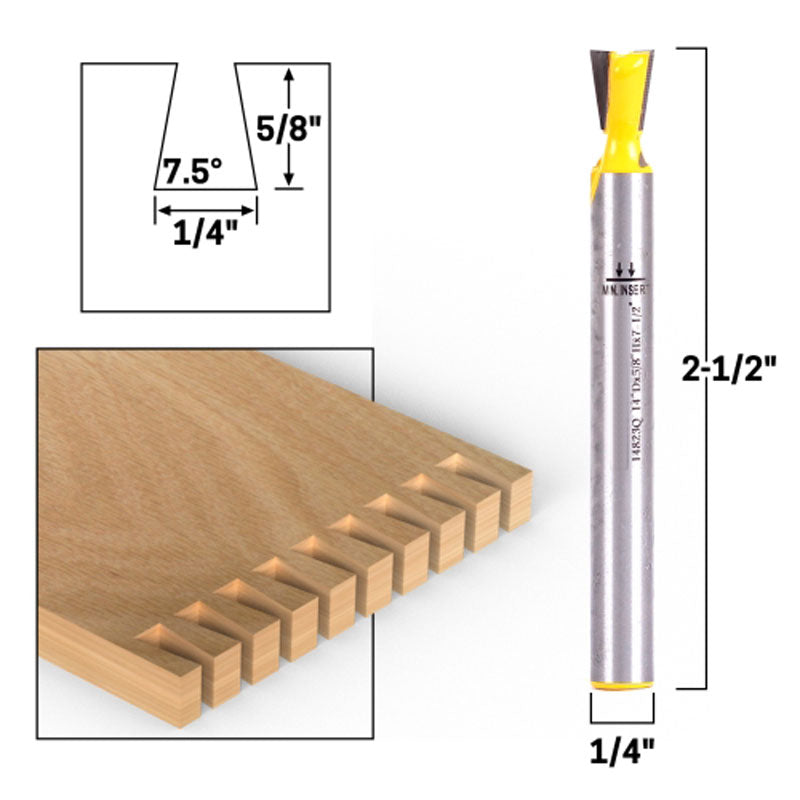 7.5° X 1/4