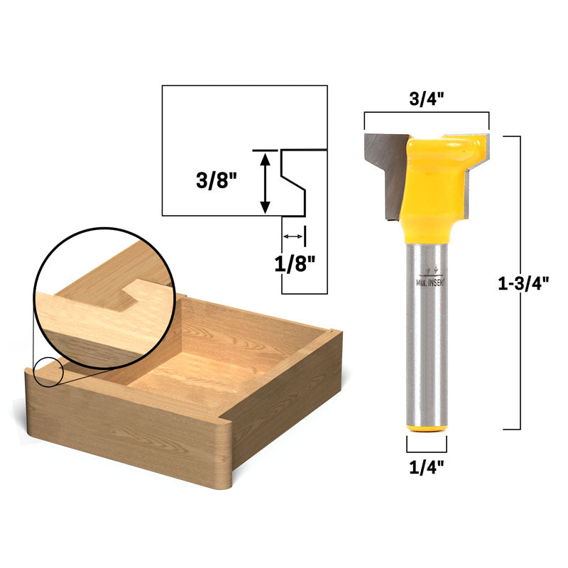 Reversible Drawer Front Joint 1/4