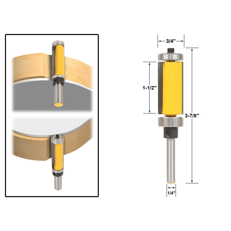 Flush Trim Template Router Bit Set