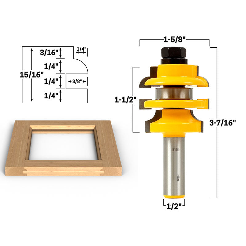 Flush Trim Template Router Bit Set