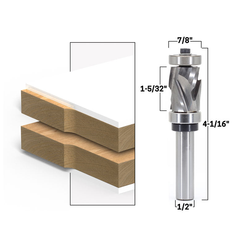 Top & Bottom Bearing Ultra Perfomance Compression Flush Trim 1/2