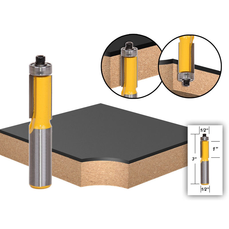 Flush Trim Template Router Bit Set