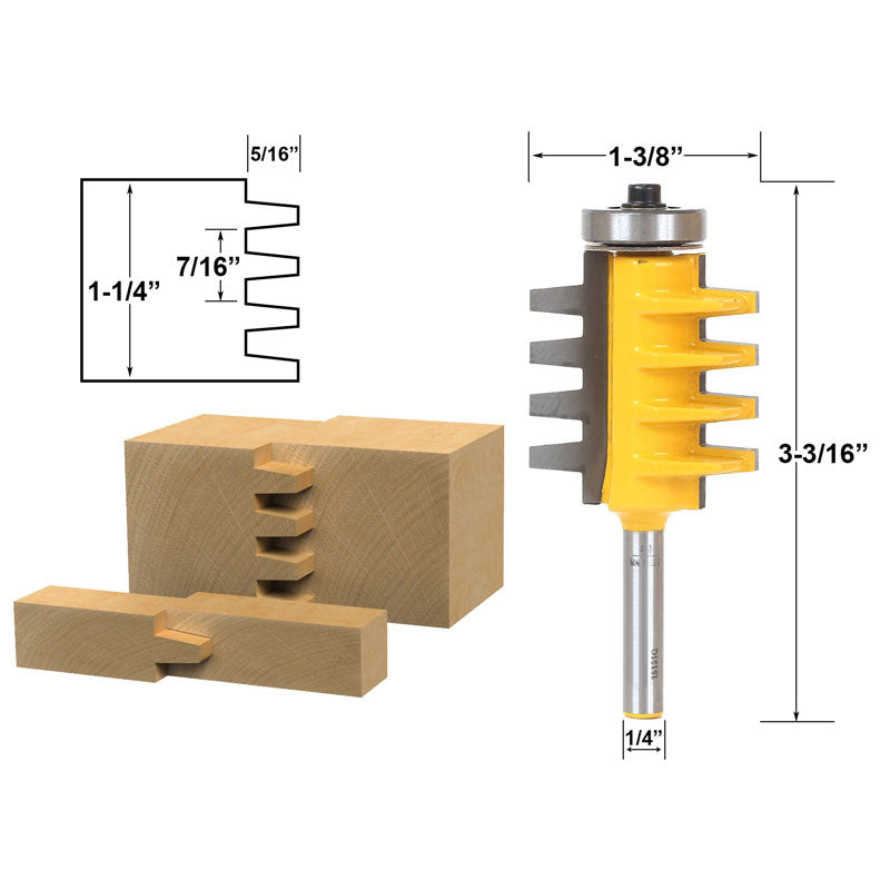 Reversible Finger Joint Glue Joint 1/4