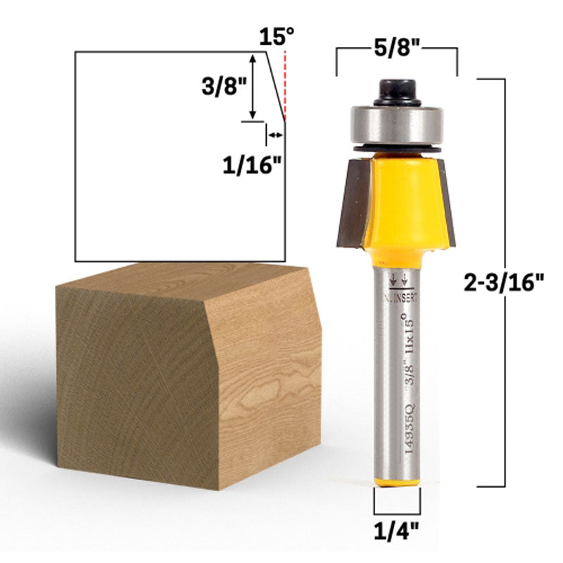 Flush Trim Template Router Bit Set