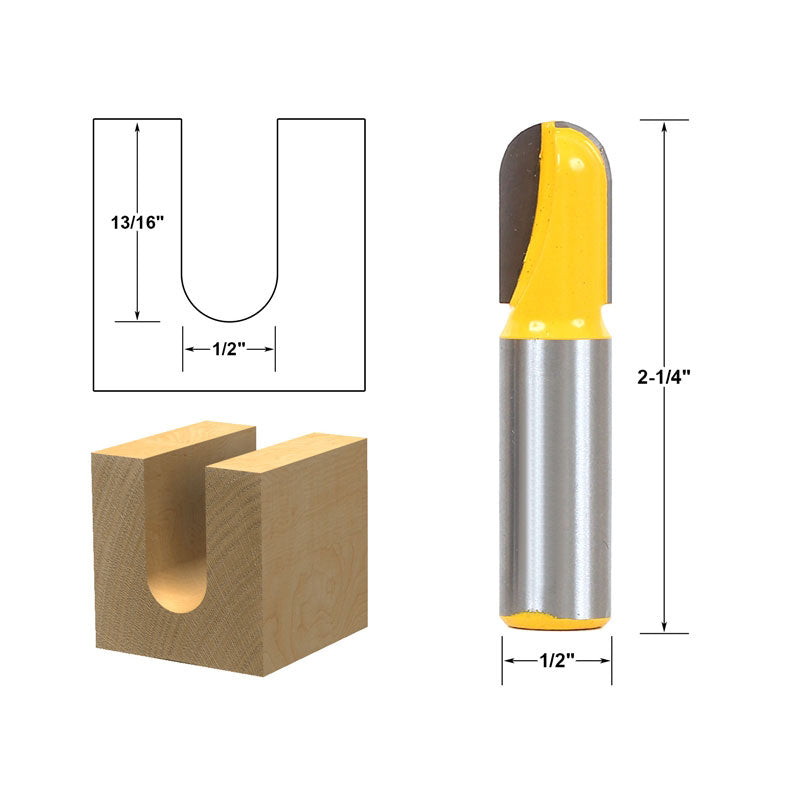 Core Box Round Nose 1/2